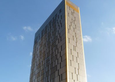 Bardage métallique façade de la Cour de justice de l'Union Européenne